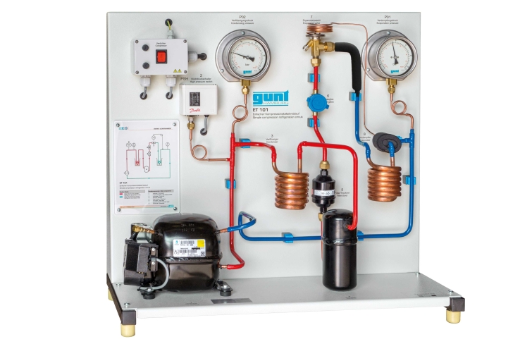 Simple compression refrigeration circuit | ET 101