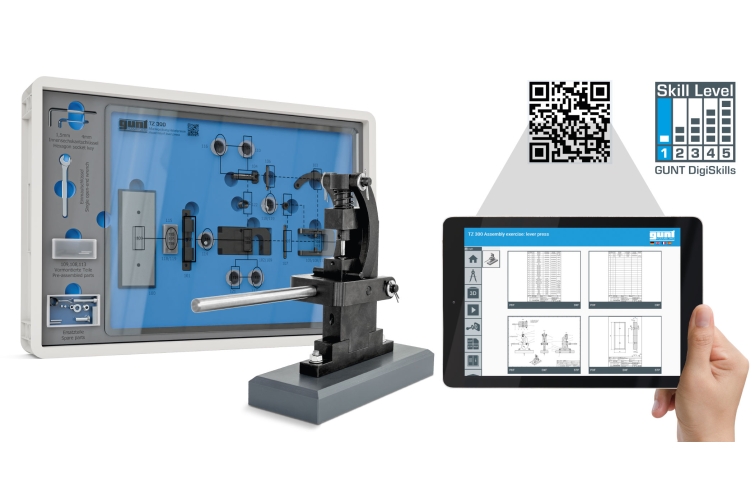 Assembly of lever press